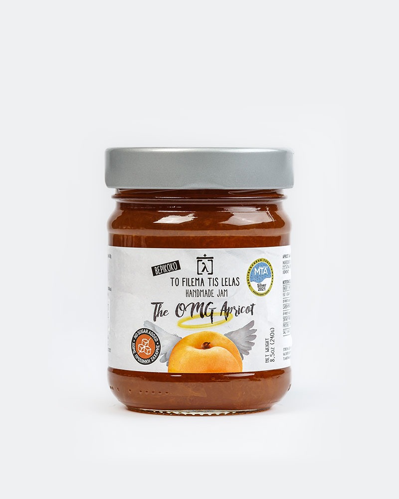 Μαρμελάδα Βερίκοκο χωρίς προσθήκη ζάχαρης “The OMG Apricot” 240gr