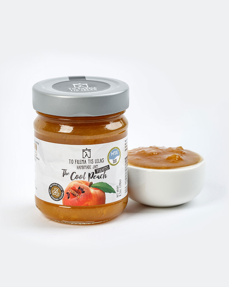 Μαρμελάδα Ροδάκινο χωρίς προσθήκη ζάχαρης “The Cool Peach” 240gr