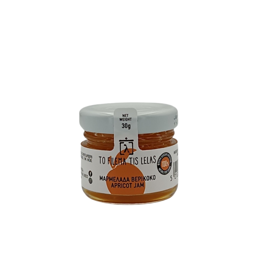 To Filema Tis Lelas Μαρμελάδα Βερίκοκο χωρίς προσθήκη ζάχαρης 30gr