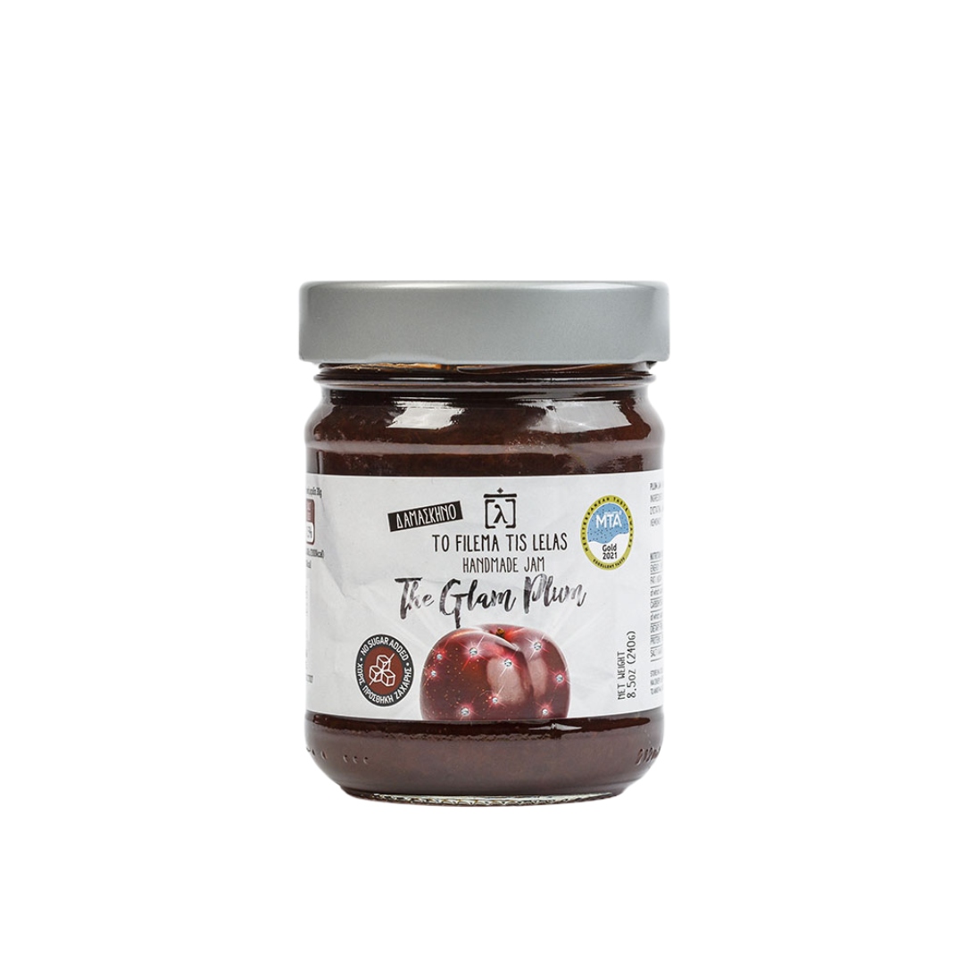 To Filema Tis Lelas Μαρμελάδα Δαμάσκηνο χωρίς προσθήκη ζάχαρης “The Glam Plum”