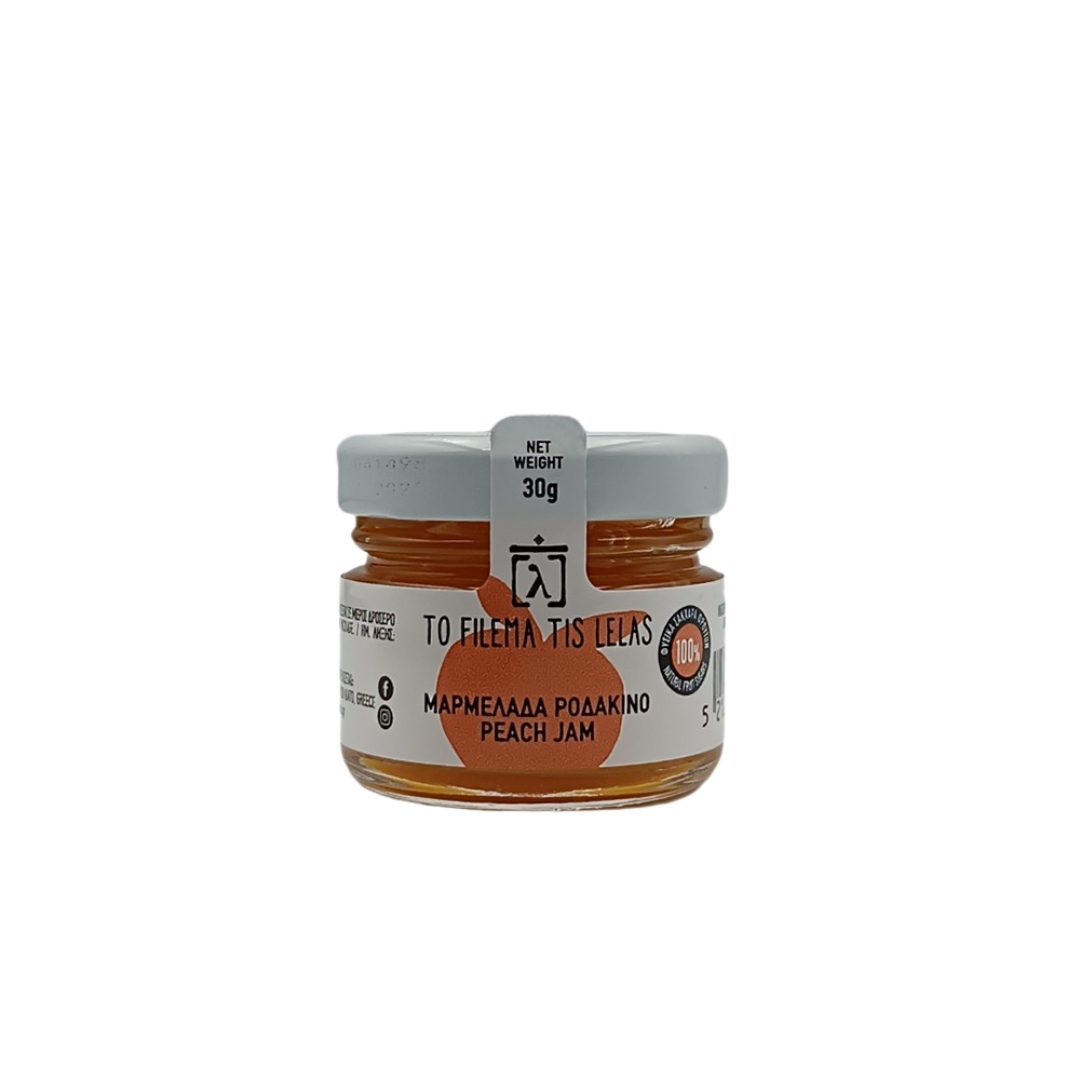 To Filema Tis Lelas Μαρμελάδα Ροδάκινο χωρίς προσθήκη ζάχαρης 30gr