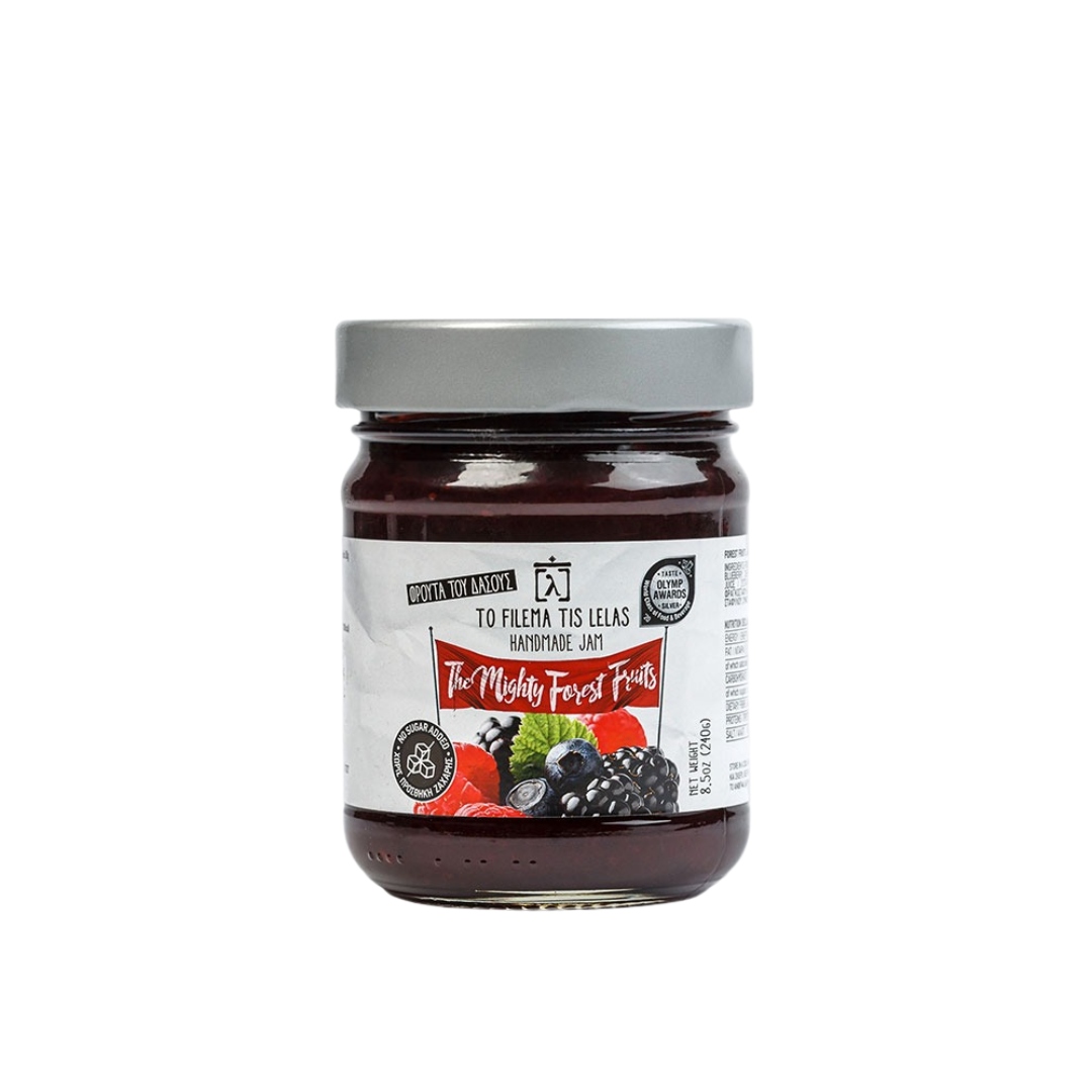 To Filema Tis Lelas Μαρμελάδα Φρούτα του Δάσους χωρίς προσθήκη ζάχαρης “The Mighty Forest Fruits”