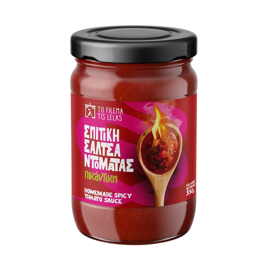 Σπιτική σάλτσα ντομάτας – Πικάντικη 350gr